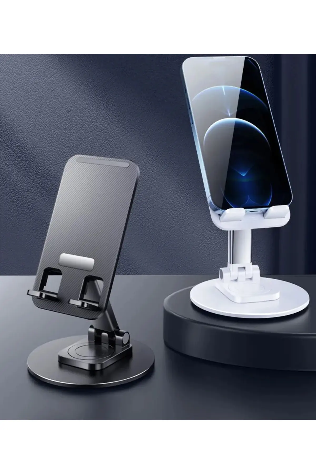 ( 2 Adet ) 360 Derece Dönebilen Ayarlanabilir Tablet Ve Telefon Tutucu Stand
